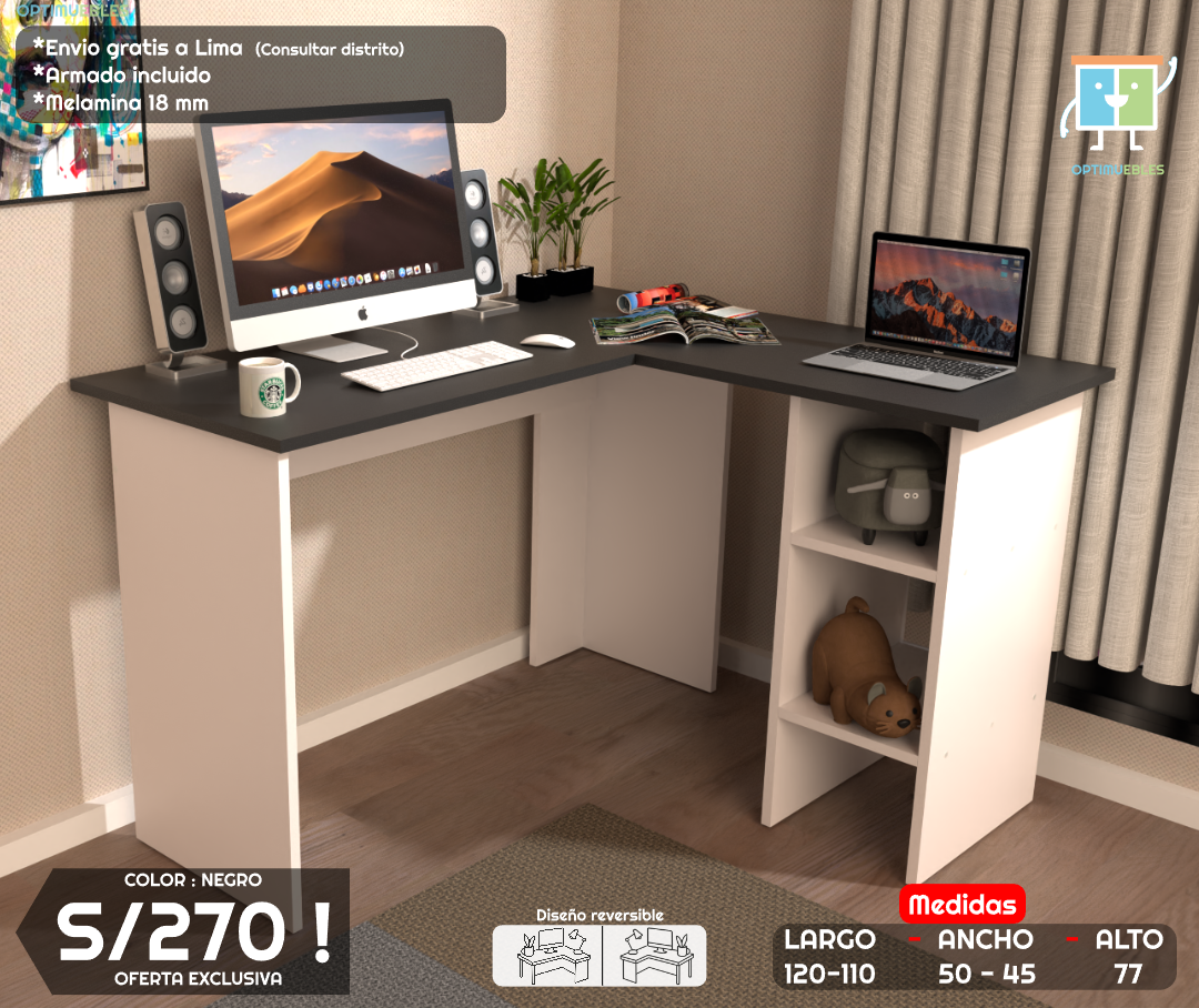 Desk Link minimalista moderno y blanco*