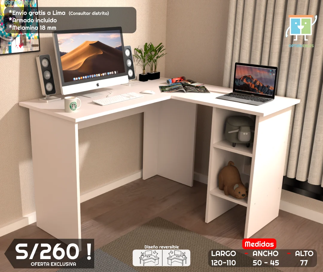 Desk Link minimalista moderno y blanco*